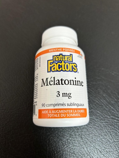 Natural Factors Melatonin 3mg Sublingual Tablet 90pcs